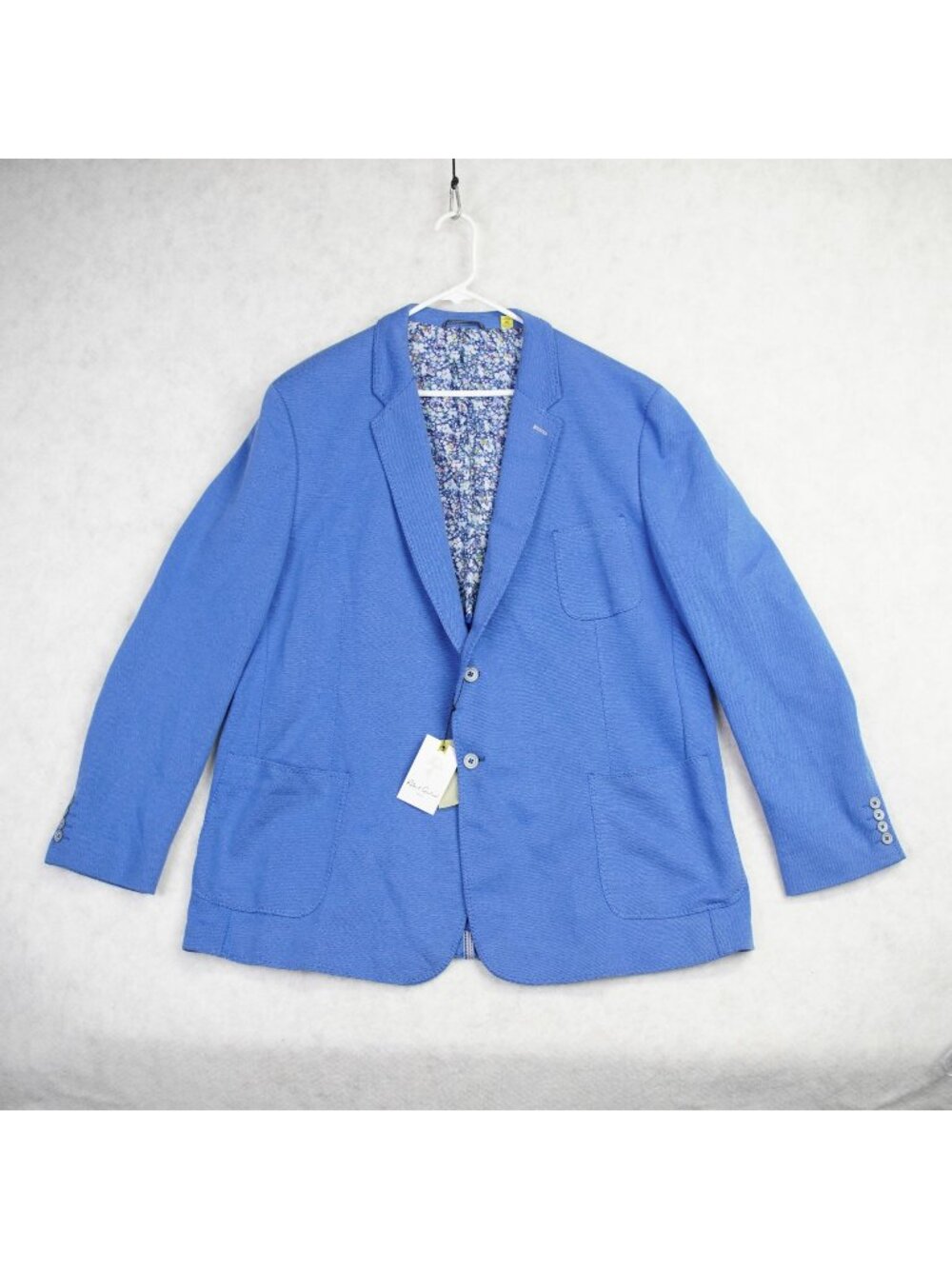 Robert Graham Mens Classic Fit Floral Lined Sport Coat Size 48R Blue NWT $598